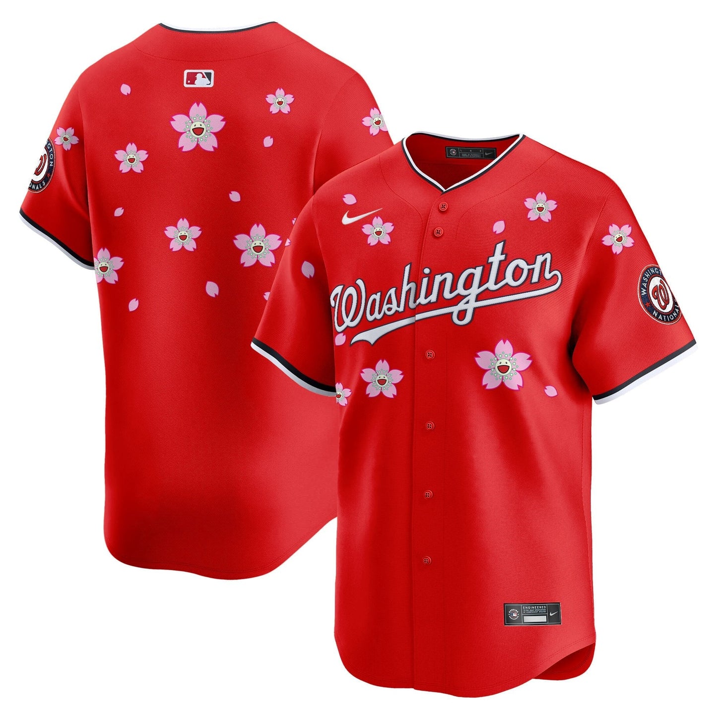 Men's Washington Nationals Cherry Blossom Vapor Premier Limited Jersey - Stitched