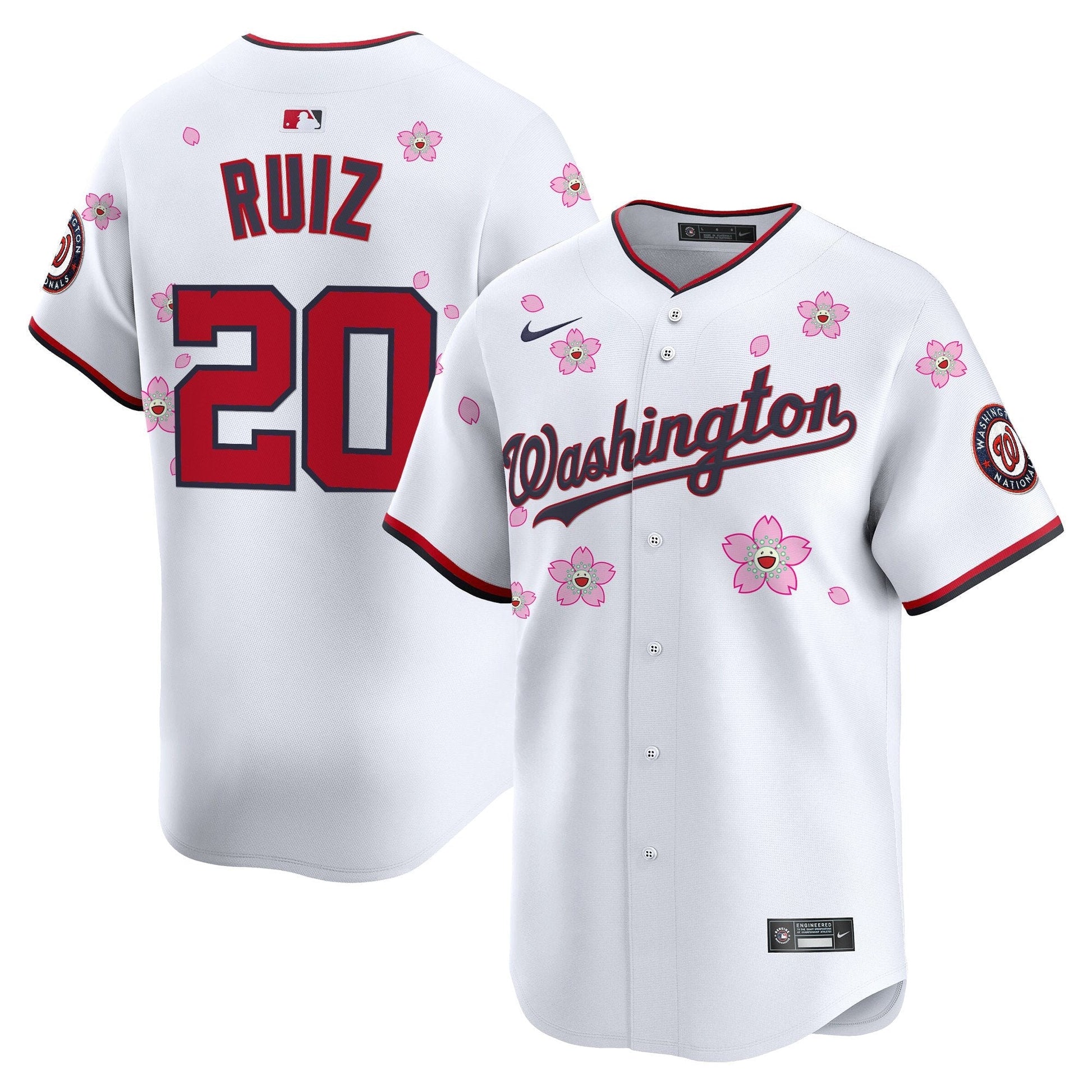 Men's Washington Nationals Cherry Blossom Vapor Premier Limited Jersey - Stitched
