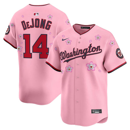 Men's Washington Nationals Cherry Blossom Vapor Premier Limited Jersey - Stitched