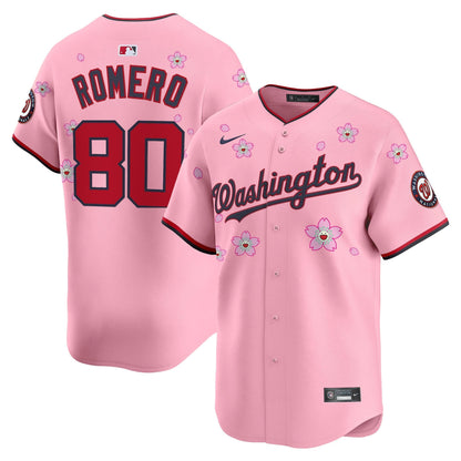 Men's Washington Nationals Cherry Blossom Vapor Premier Limited Jersey - Stitched