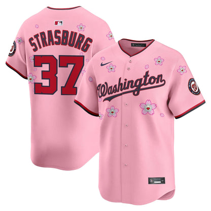 Men's Washington Nationals Cherry Blossom Vapor Premier Limited Jersey - Stitched