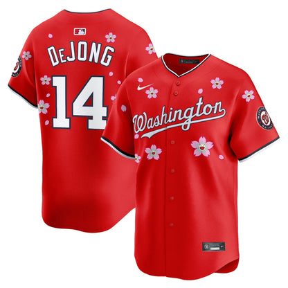 Men's Washington Nationals Cherry Blossom Vapor Premier Limited Jersey - Stitched