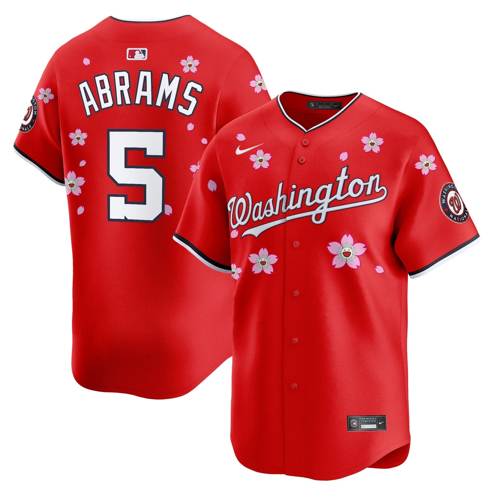 Men's Washington Nationals Cherry Blossom Vapor Premier Limited Jersey - Stitched