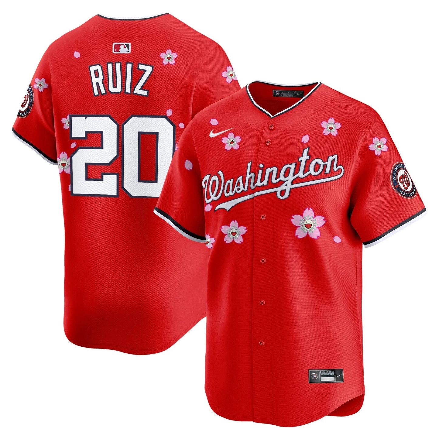 Men's Washington Nationals Cherry Blossom Vapor Premier Limited Jersey - Stitched