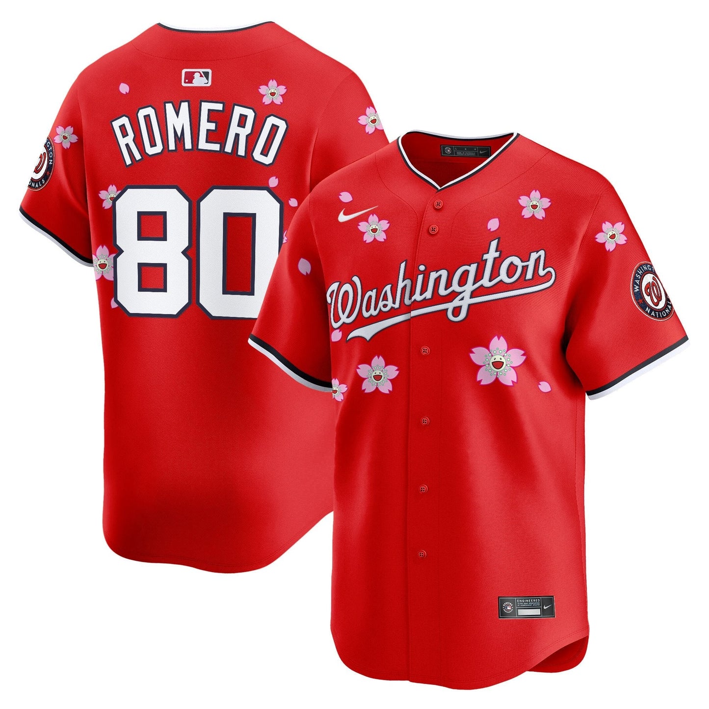 Men's Washington Nationals Cherry Blossom Vapor Premier Limited Jersey - Stitched