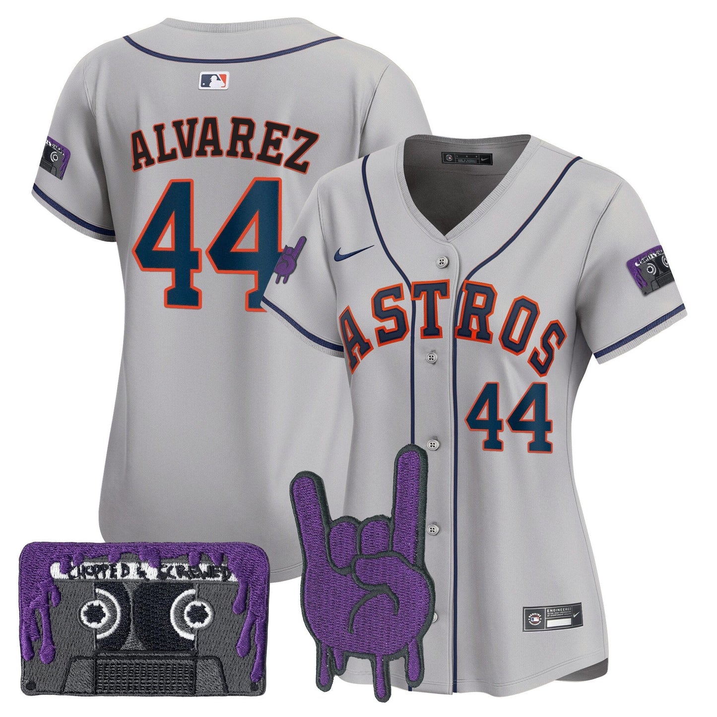 Women's Houston Astros DJ Screw Patch Vapor Premier Limited Jersey - All Stitched