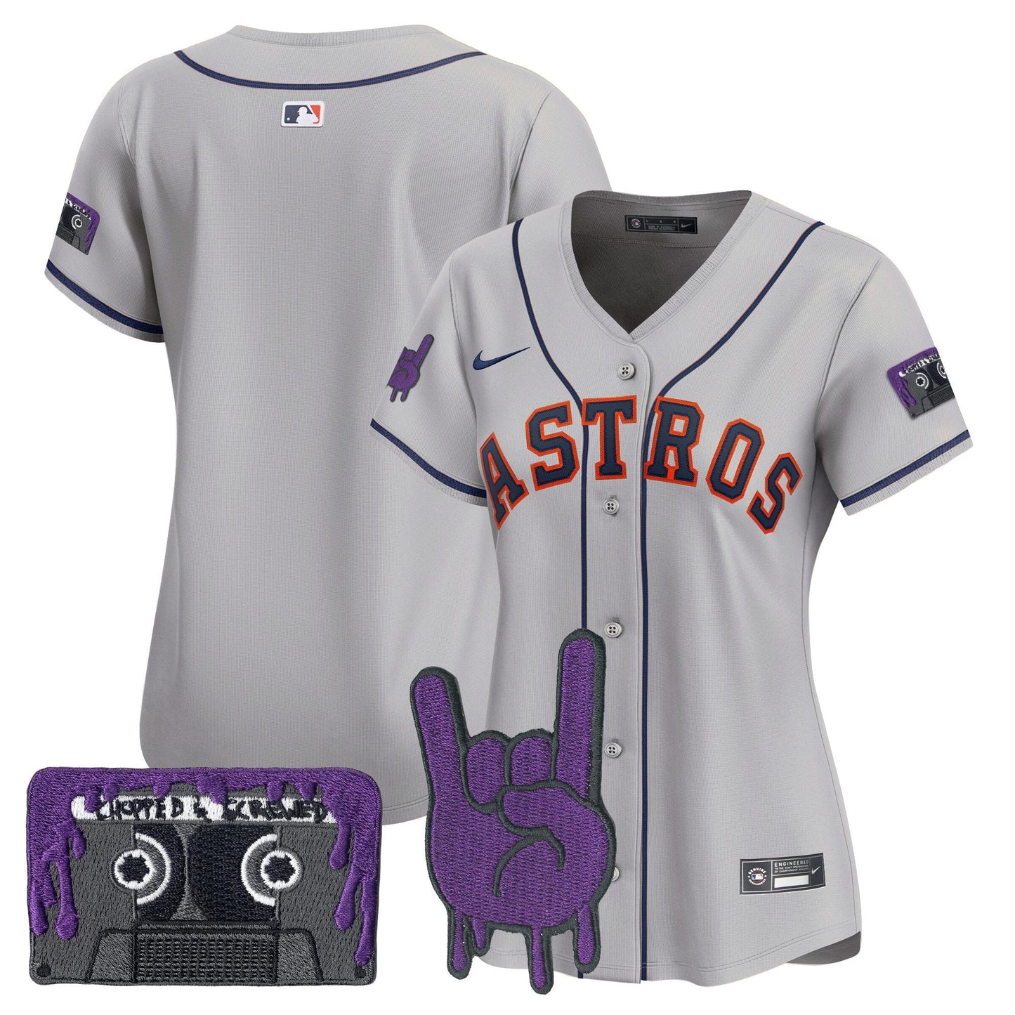 Women's Houston Astros DJ Screw Patch Vapor Premier Limited Jersey - All Stitched