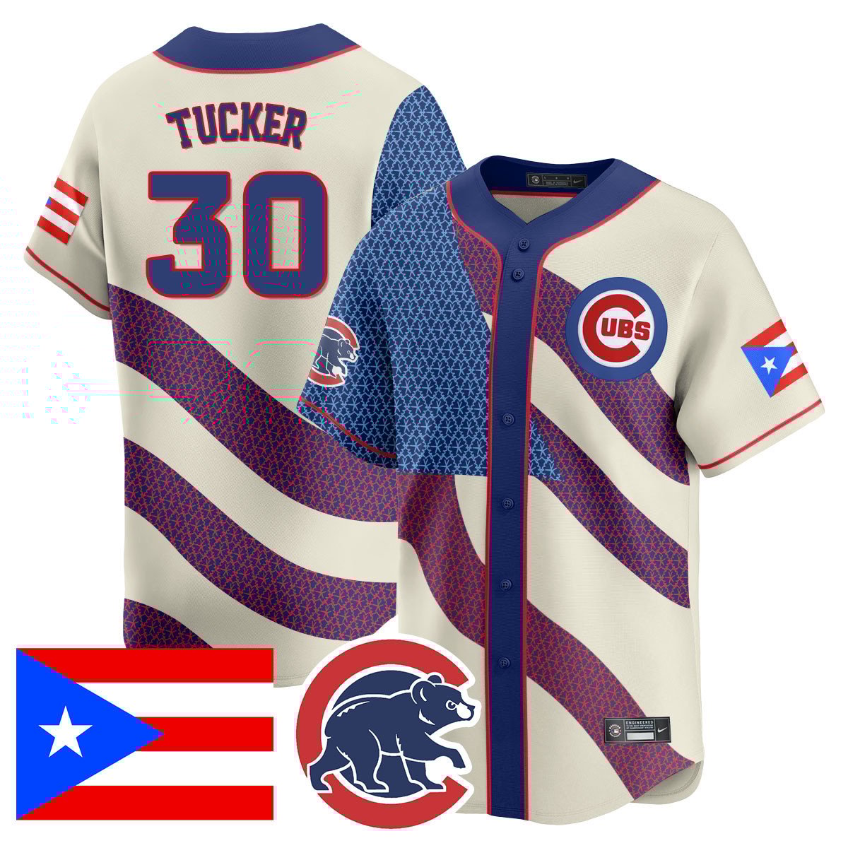 Men's Chicago Cubs Puerto Rican Heritage Jersey - All Stitched