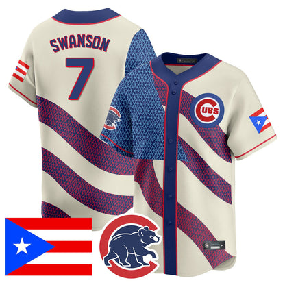 Men's Chicago Cubs Puerto Rican Heritage Jersey - All Stitched
