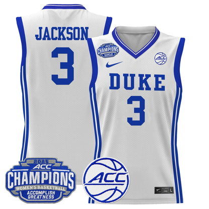 Men's Size - Duke Blue Devils 2025 ACC Women's Conference Tournament Champions Lightweight Basketball Jersey - All Stitched
