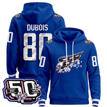 Men's Washington Capitals 50th Anniversary Cherry Blossom Pullover Hoodie - All Stitched