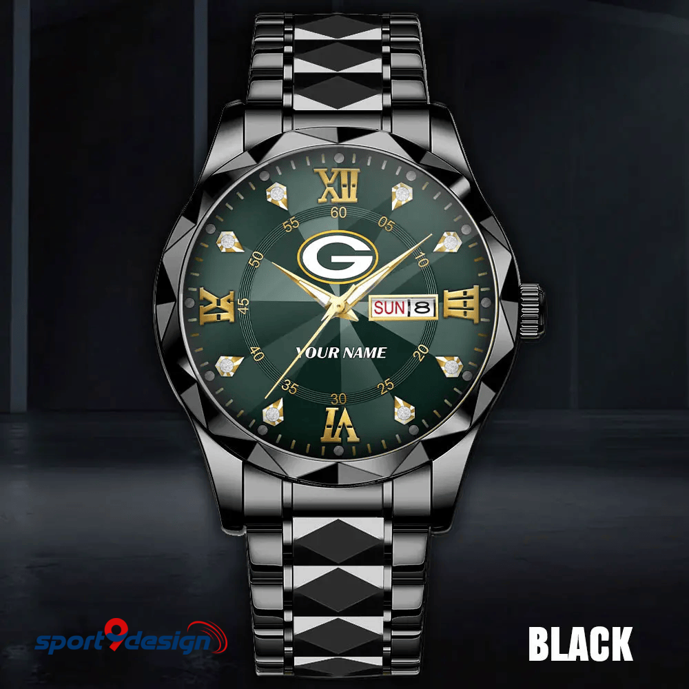 Green Bay Packers - American Football Men Luxury Hand Watch All Team Custom Any Name Gift For Fan - Limited Edition