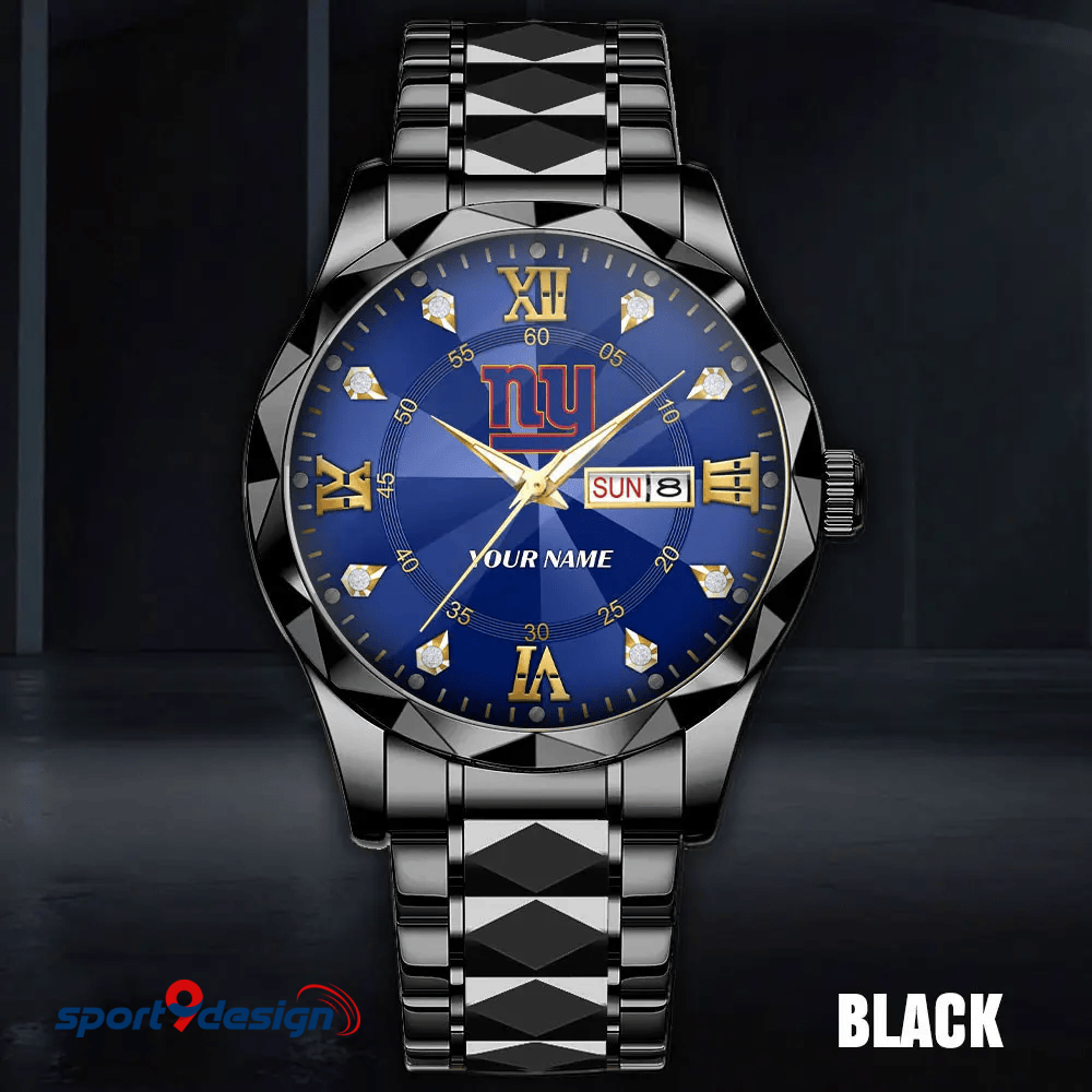 New York Giants - American Football Men Luxury Hand Watch All Team Custom Any Name Gift For Fan - Limited Edition
