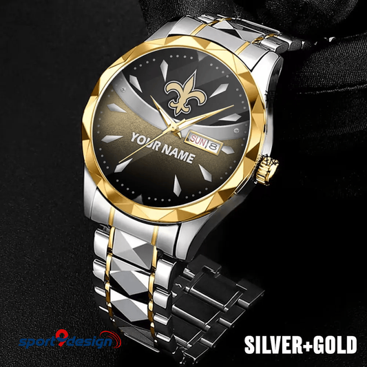 New Orleans Saints - American Football Men Luxury Hand Watch Custom Any Name Gifts For Fan-Limitted Edition