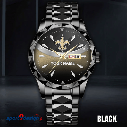 New Orleans Saints - American Football Men Luxury Hand Watch Custom Any Name Gifts For Fan-Limitted Edition