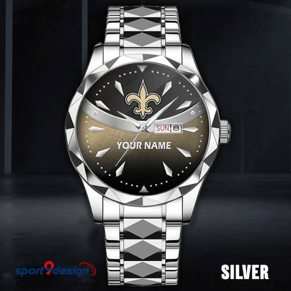 New Orleans Saints - American Football Men Luxury Hand Watch Custom Any Name Gifts For Fan-Limitted Edition