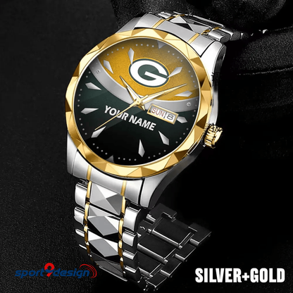 Green Bay Packers - American Football Men Luxury Hand Watch Custom Any Name Gifts For Fan-Limitted Edition