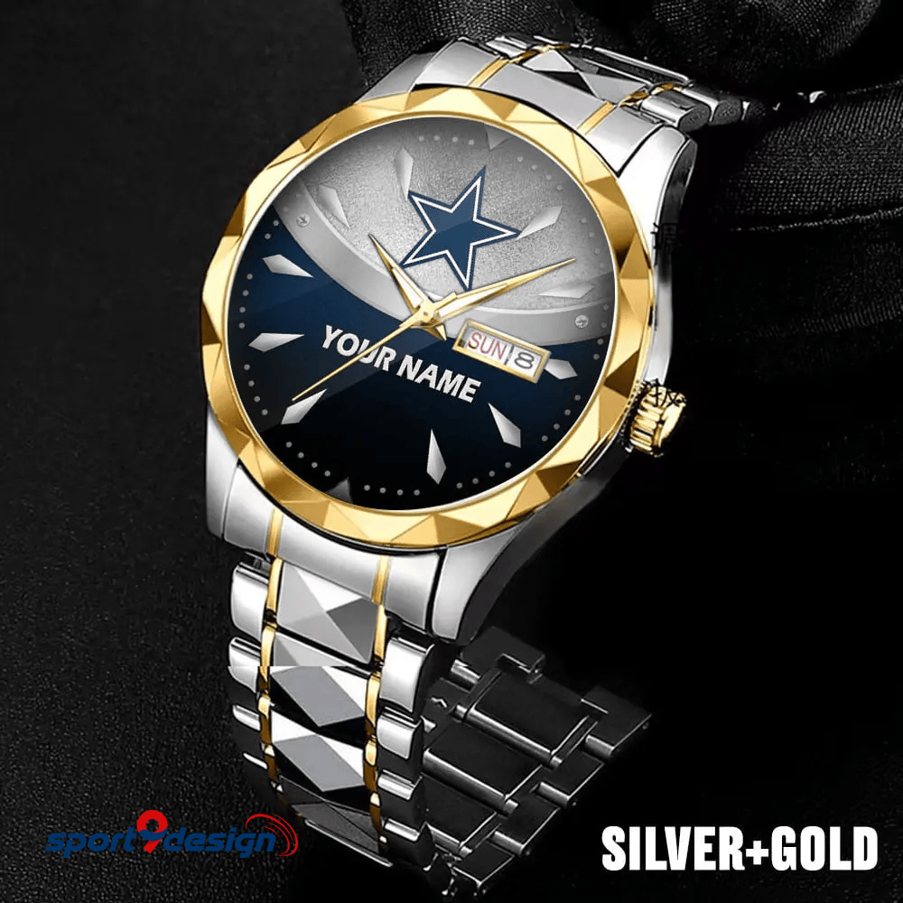 Dallas Cowboys - American Football Men Luxury Hand Watch Custom Any Name Gifts For Fan-Limitted Edition