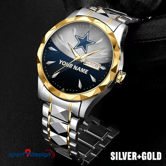Dallas Cowboys - American Football Men Luxury Hand Watch Custom Any Name Gifts For Fan-Limitted Edition