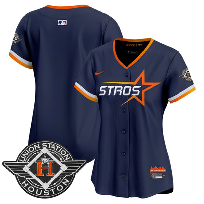 Women's Houston Astros 2025 City Connect Vapor Premier Limited Jersey - All Stitched