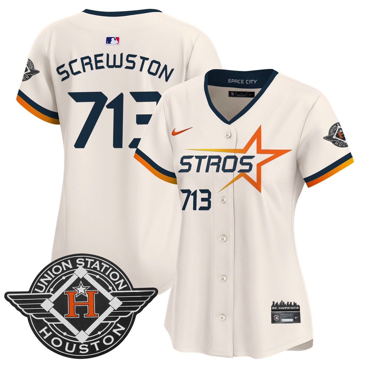 Women's Houston Astros 2025 City Connect Vapor Premier Limited Jersey - All Stitched