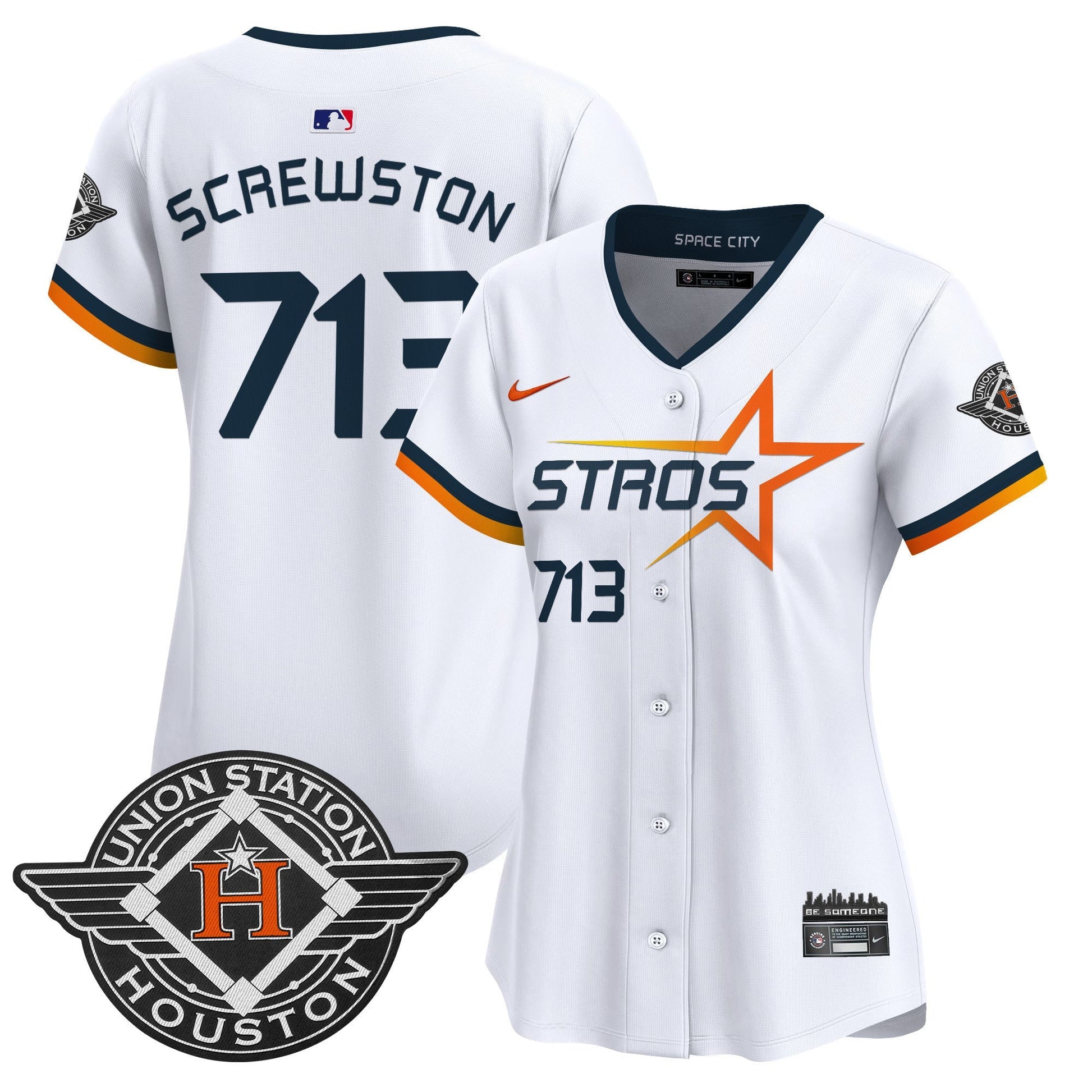 Women's Houston Astros 2025 City Connect Vapor Premier Limited Jersey - All Stitched