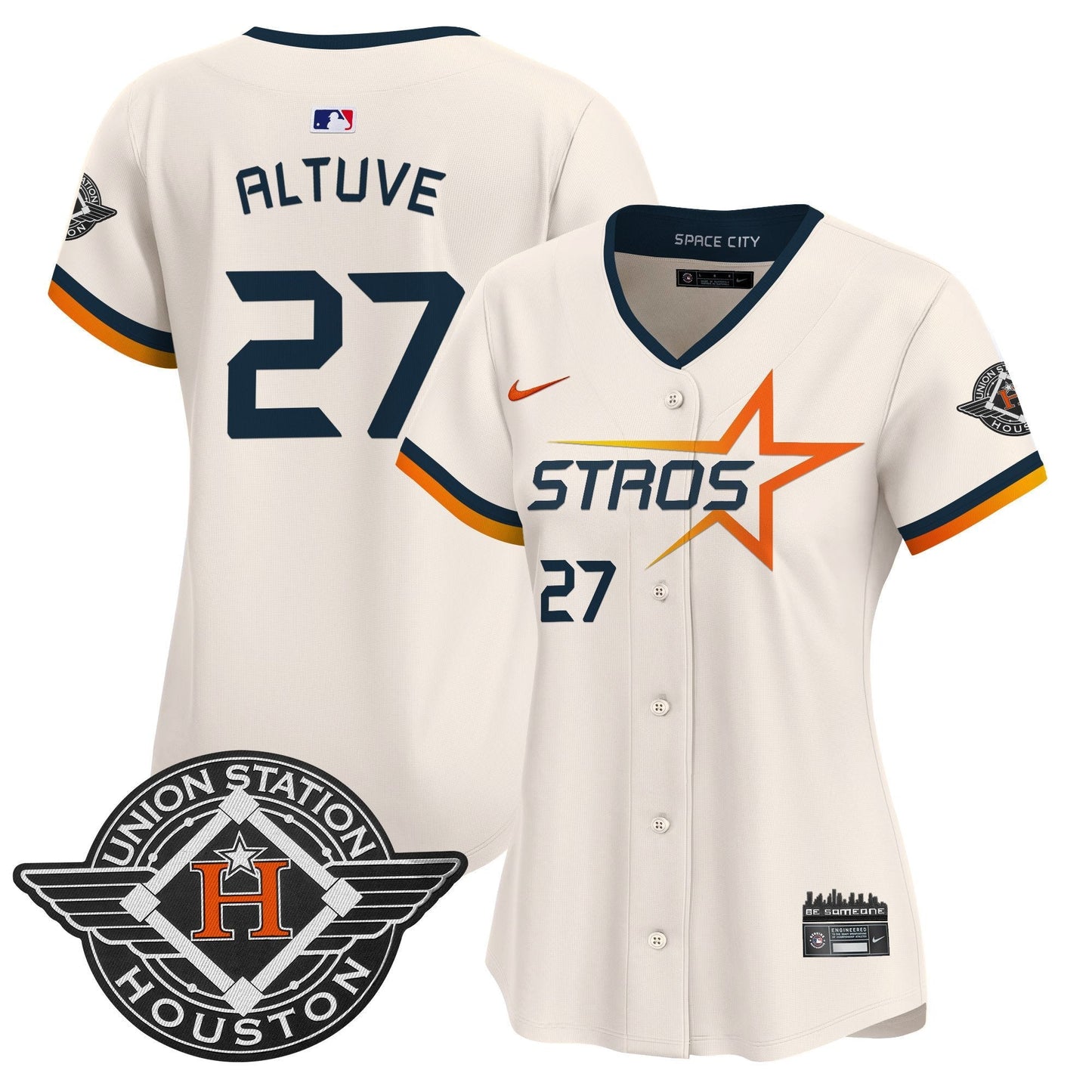Women's Houston Astros 2025 City Connect Vapor Premier Limited Jersey - All Stitched