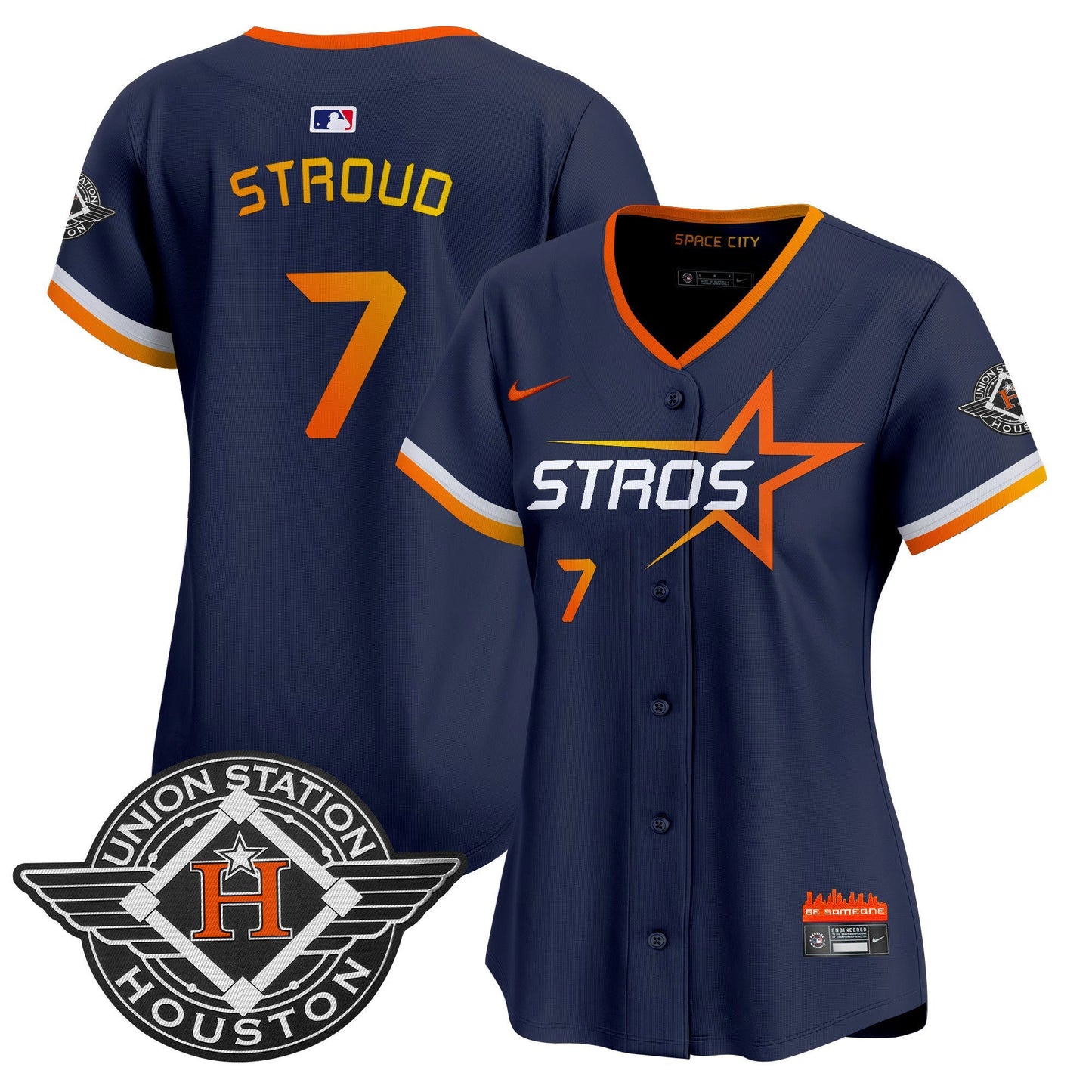 Women's Houston Astros 2025 City Connect Vapor Premier Limited Jersey - All Stitched