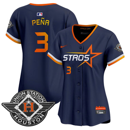 Women's Houston Astros 2025 City Connect Vapor Premier Limited Jersey - All Stitched