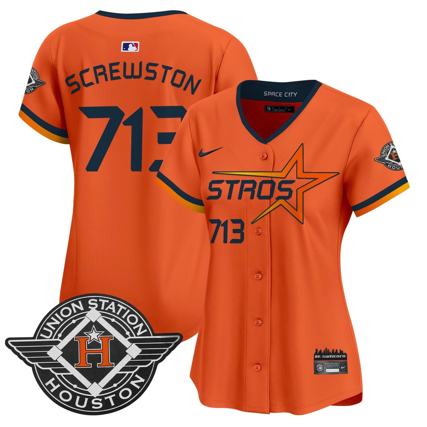Women's Houston Astros 2025 City Connect Vapor Premier Limited Jersey - All Stitched