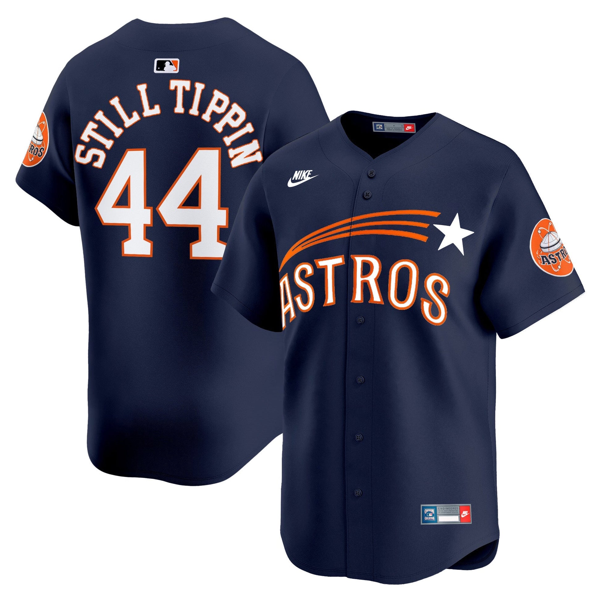 Men's Houston Astros Throwback Cooperstown Vapor Premier Limited Jersey - All Stitched