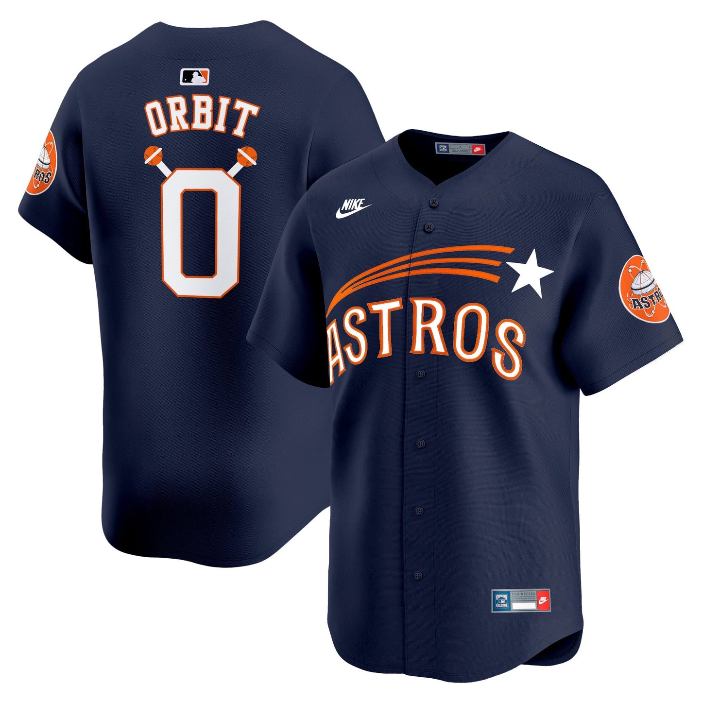 Men's Houston Astros Throwback Cooperstown Vapor Premier Limited Jersey - All Stitched