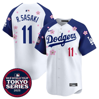 Men's Dodgers Tokyo Series 2025 Vapor Premier Limited Jersey V2 - Stitched