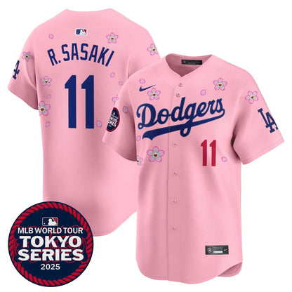 Men's Dodgers Tokyo Series 2025 Vapor Premier Limited Jersey V2 - Stitched