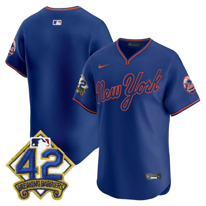 Men's New York Mets 2025 Jackie Robinson Patch Road Alternate Jersey – All Stitched