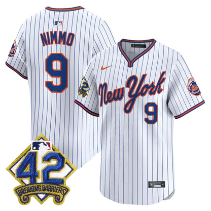 Men's New York Mets 2025 Jackie Robinson Patch Road Alternate Jersey – All Stitched