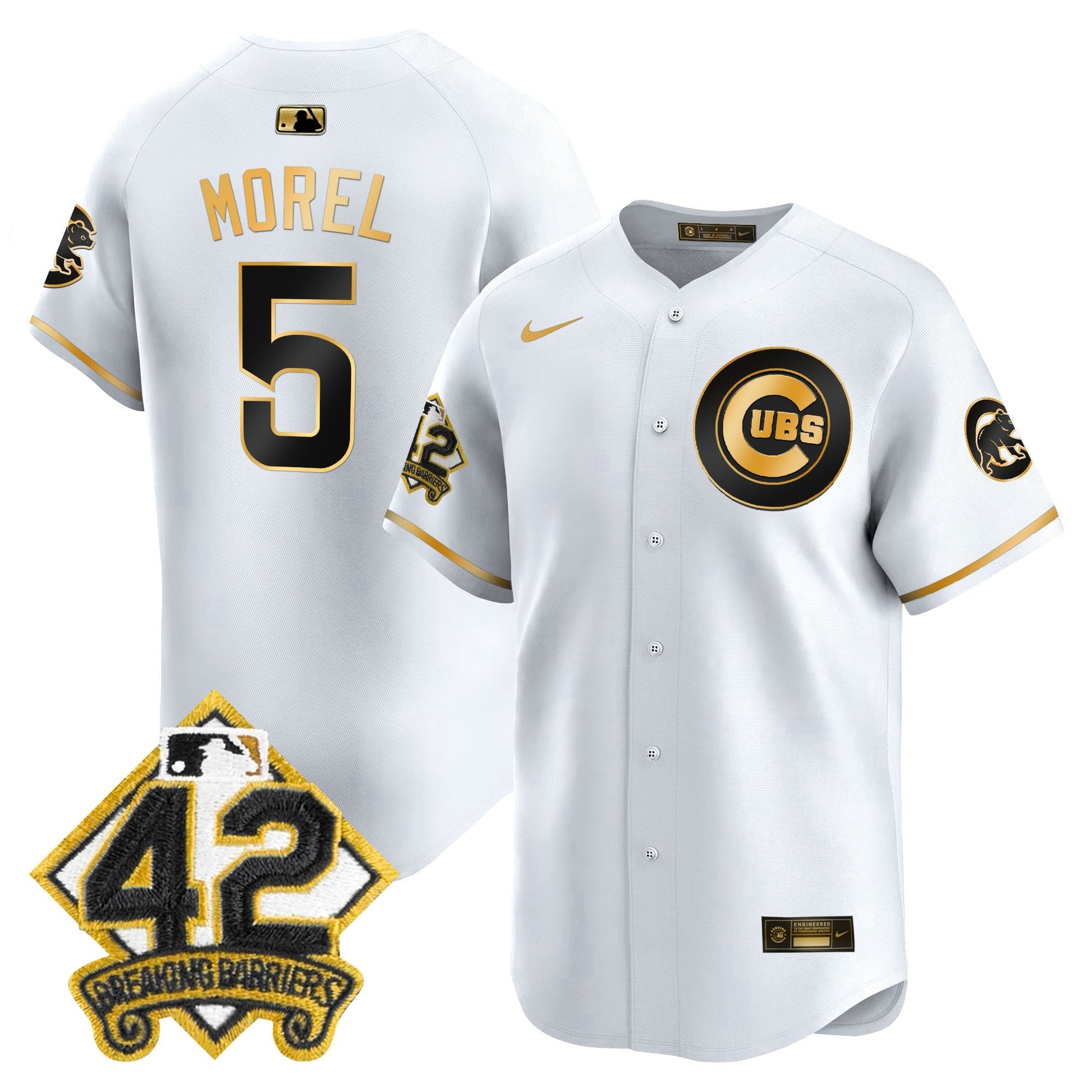 Men's Chicago Cubs 2025 Jackie Robinson Patch Vapor Premier Limited Jersey - All Stitched