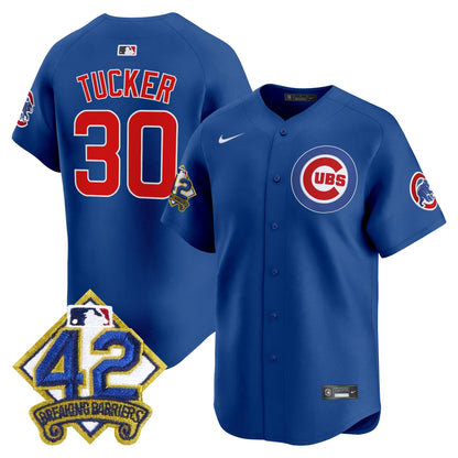 Men's Chicago Cubs 2025 Jackie Robinson Patch Vapor Premier Limited Jersey - All Stitched