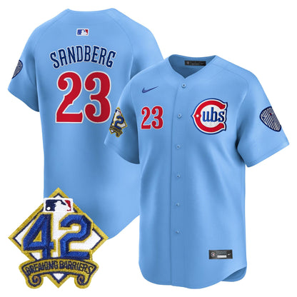 Men's Chicago Cubs 2025 Jackie Robinson Patch Vapor Premier Limited Jersey - All Stitched