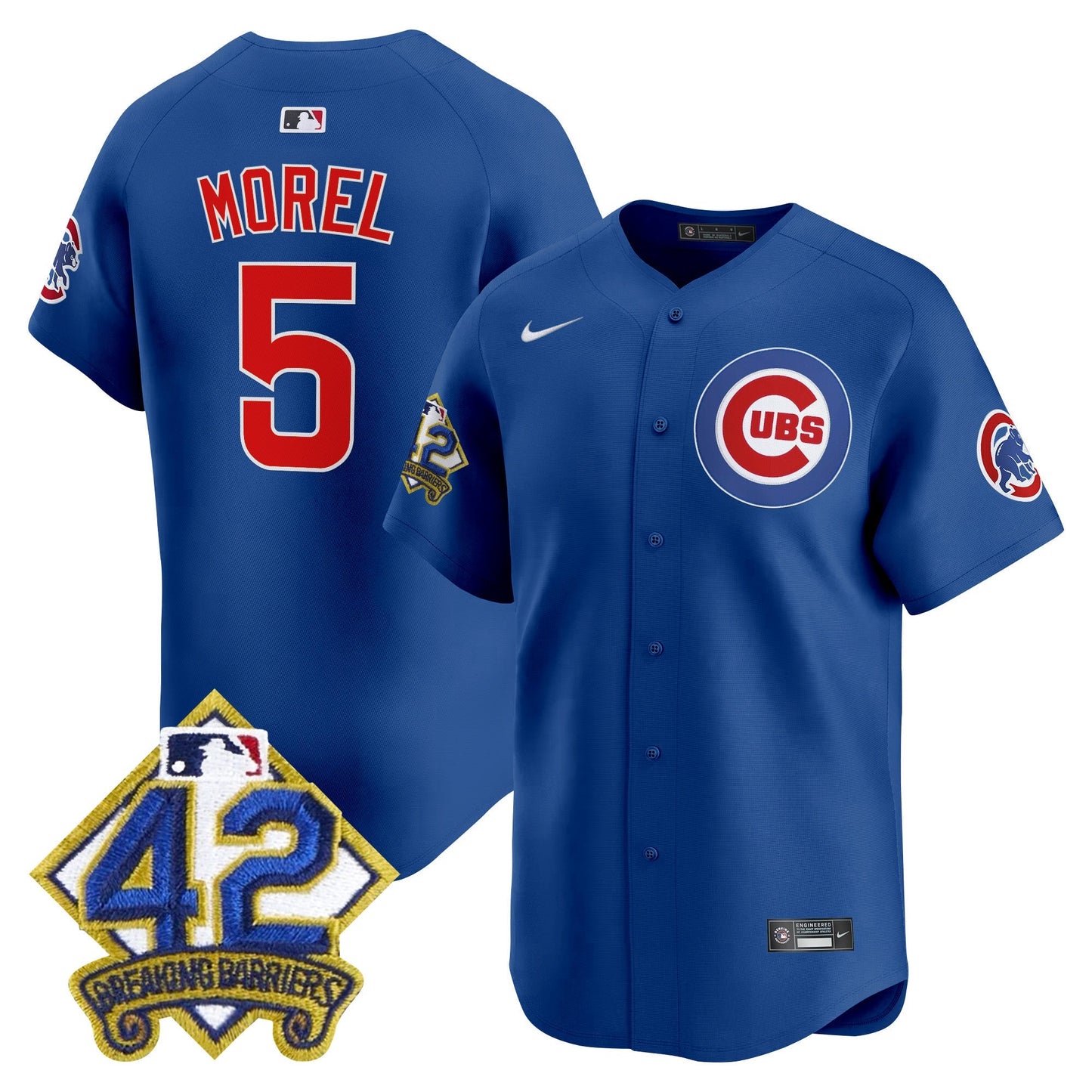 Men's Chicago Cubs 2025 Jackie Robinson Patch Vapor Premier Limited Jersey - All Stitched