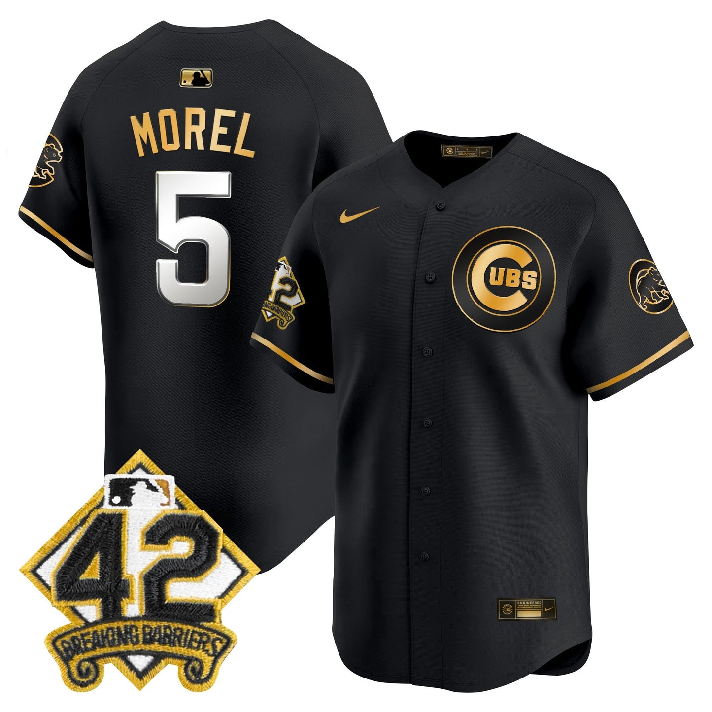 Men's Chicago Cubs 2025 Jackie Robinson Patch Vapor Premier Limited Jersey - All Stitched