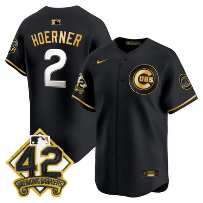 Men's Chicago Cubs 2025 Jackie Robinson Patch Vapor Premier Limited Jersey - All Stitched