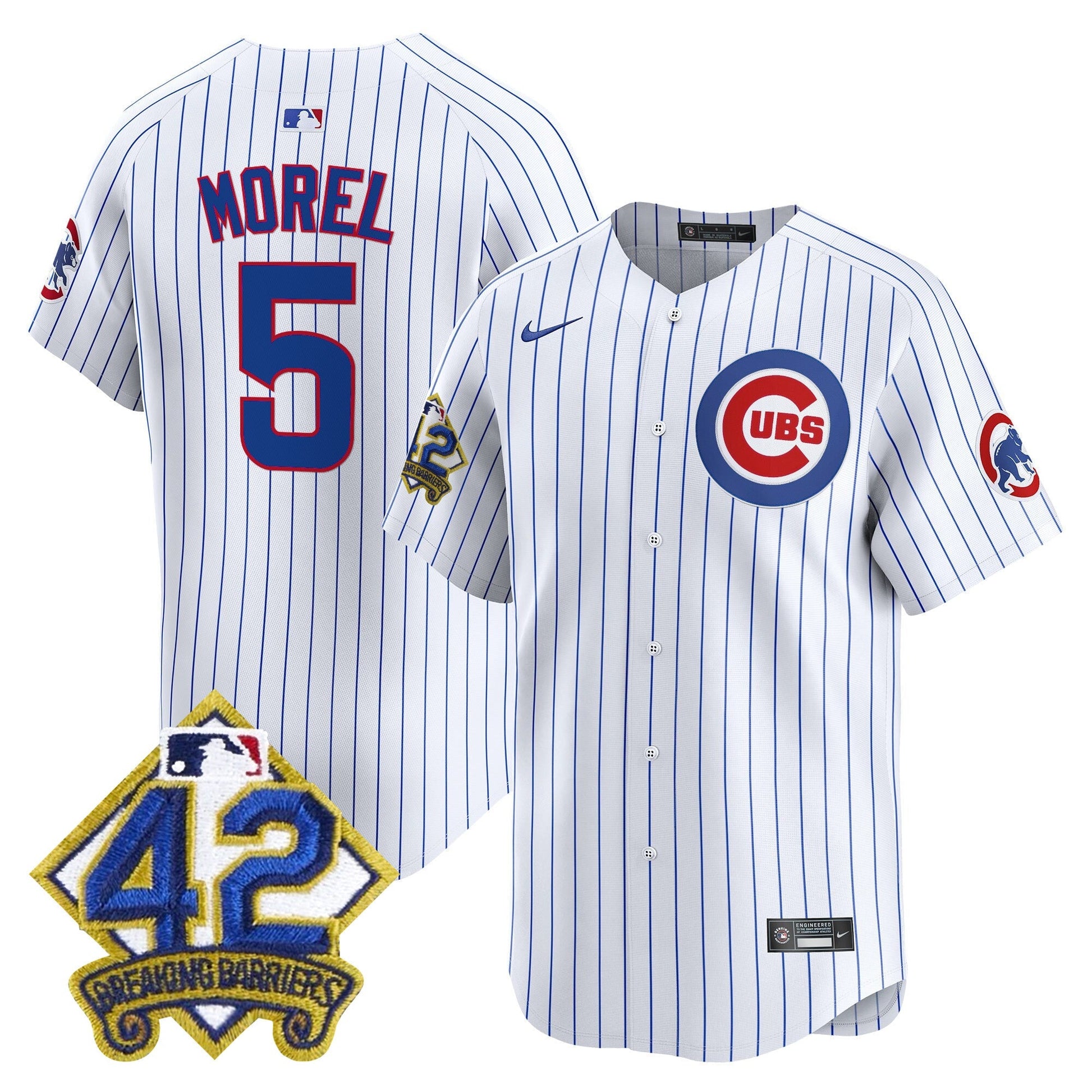 Men's Chicago Cubs 2025 Jackie Robinson Patch Vapor Premier Limited Jersey - All Stitched