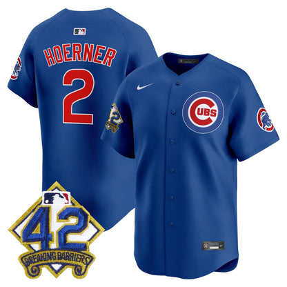 Men's Chicago Cubs 2025 Jackie Robinson Patch Vapor Premier Limited Jersey - All Stitched