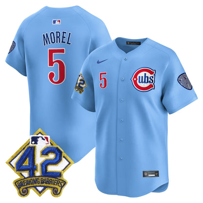 Men's Chicago Cubs 2025 Jackie Robinson Patch Vapor Premier Limited Jersey - All Stitched