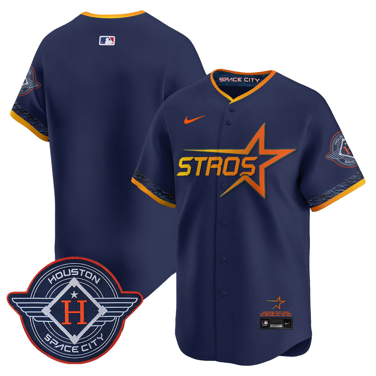 Houston Astros 2025 City Connect Vapor Limited Jersey - All Stitched