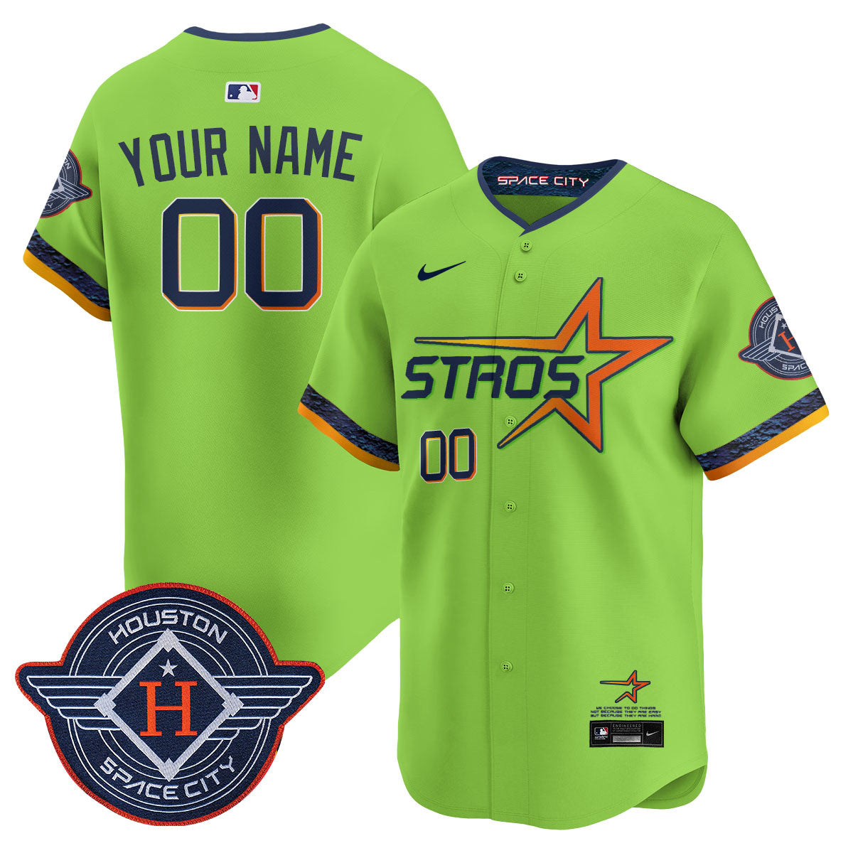 Houston Astros 2025 City Connect Vapor Limited Jersey - All Stitched