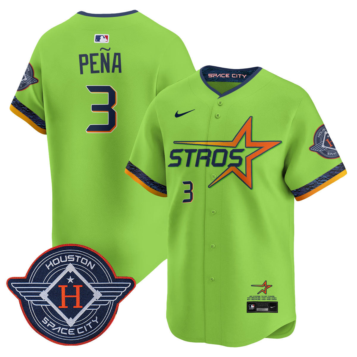 Houston Astros 2025 City Connect Vapor Limited Jersey - All Stitched