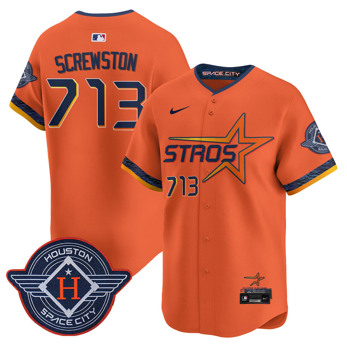 Houston Astros 2025 City Connect Vapor Limited Jersey - All Stitched