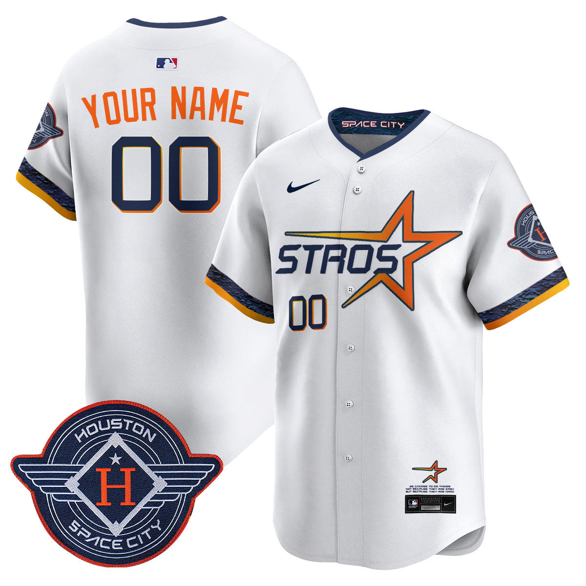 Custom Name/Number Houston Astros 2025 City Connect Vapor Limited Jersey - All Stitched